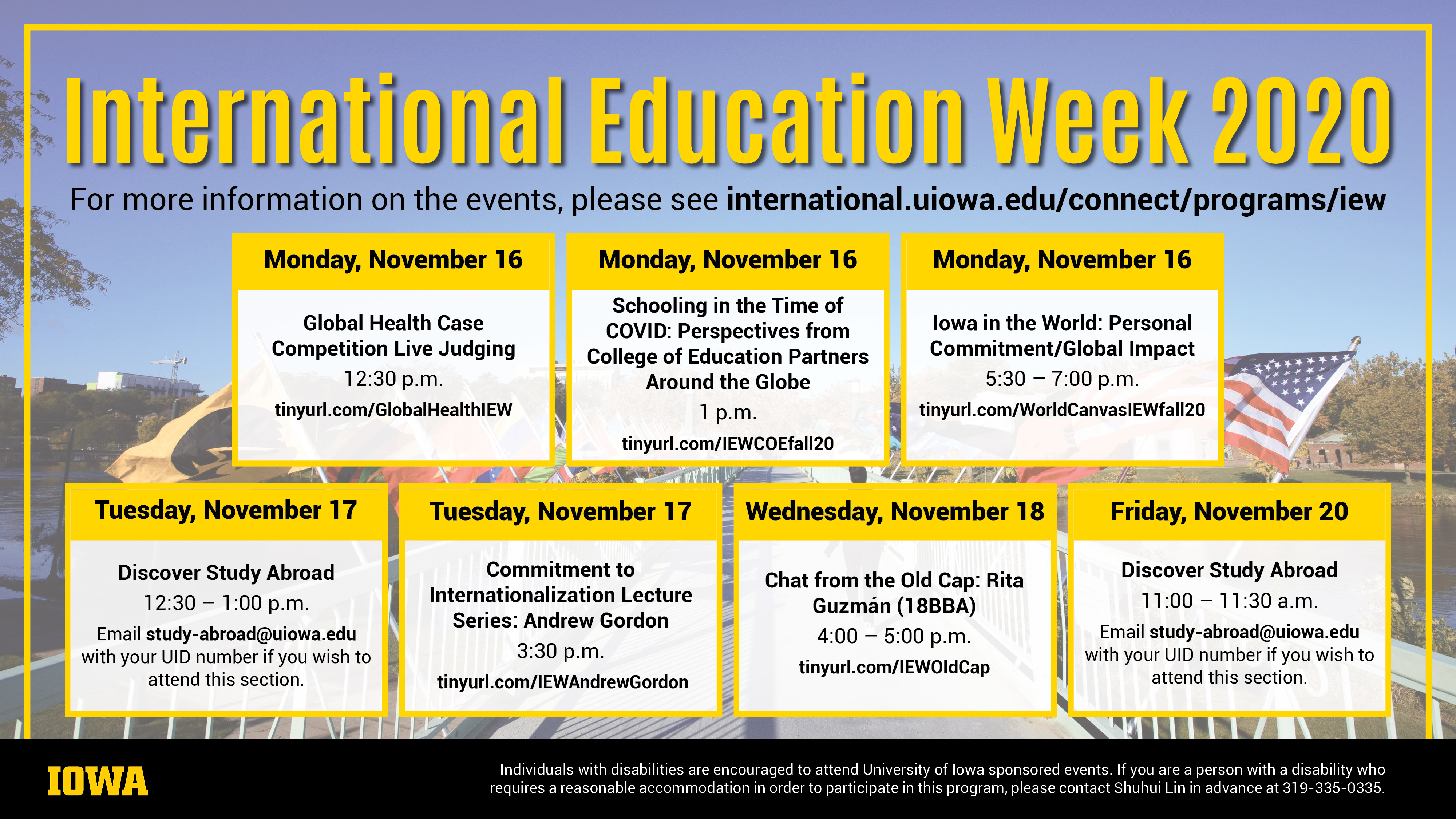 International Education Week 2020 events