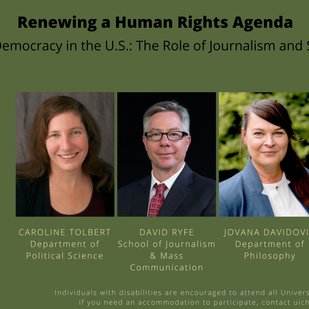 Renewing a Human Rights Agenda: Defending Democracy in the U.S.-The Role of Journalism and Social Media promotional image