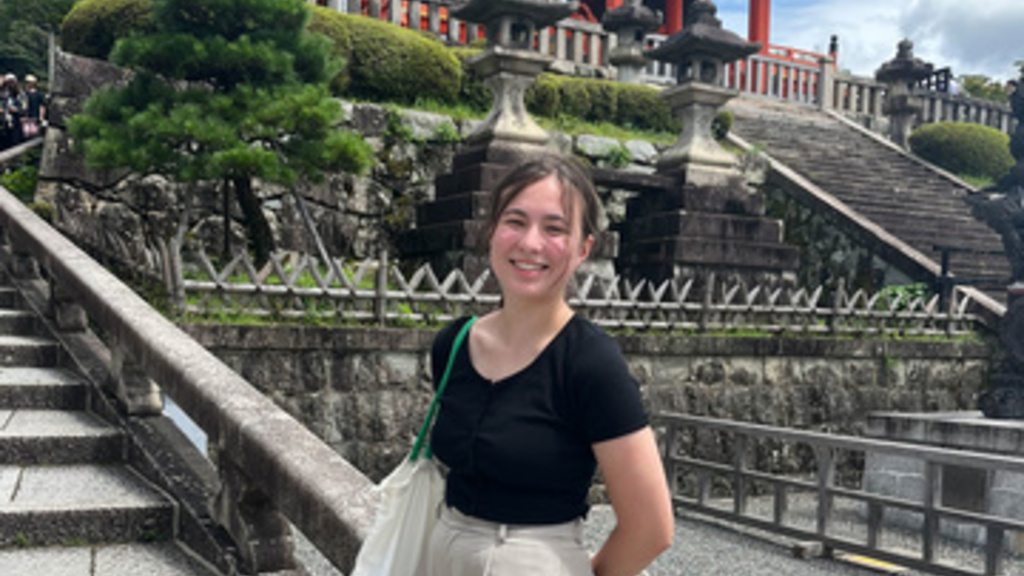 Abby Fowler, Critical Language Scholarship recipient, in Japan